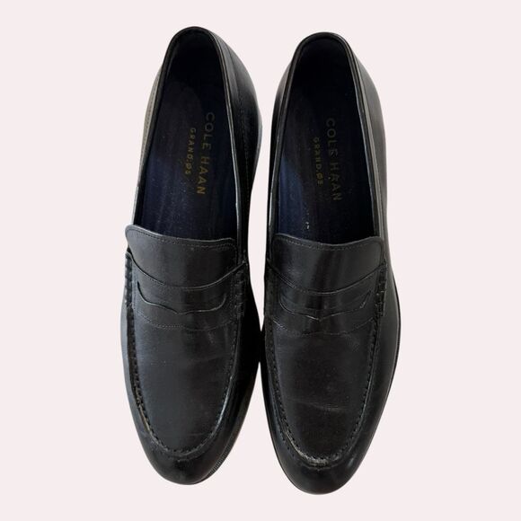 Cole Haan Men\'s Grand OS Black Leather Penny Loafers Size 8.5 M C24170 main image 9